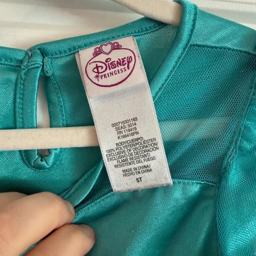 Vintage Y2K Disney Princess The Little Mermaid Ariel Nightgown 5T PJ dress tutu - Picture 3 of 6